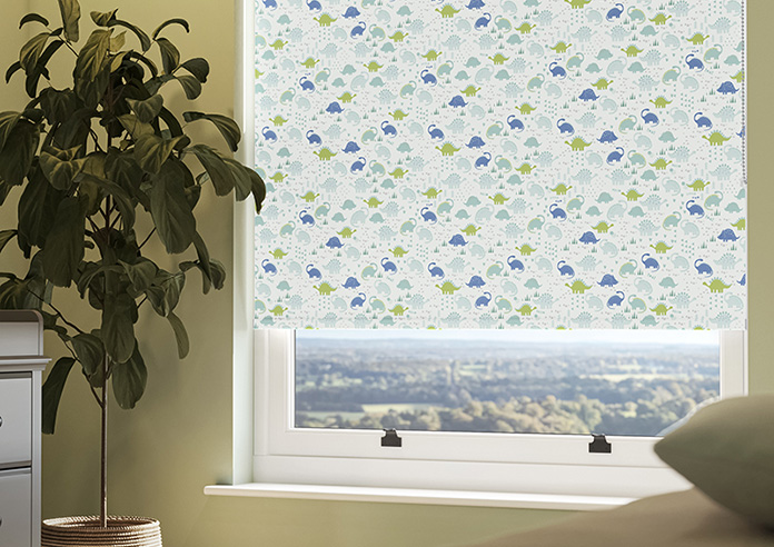 Dino Geo, Jurassic Greens - Roller Blind - Image 5
